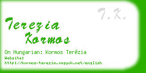terezia kormos business card